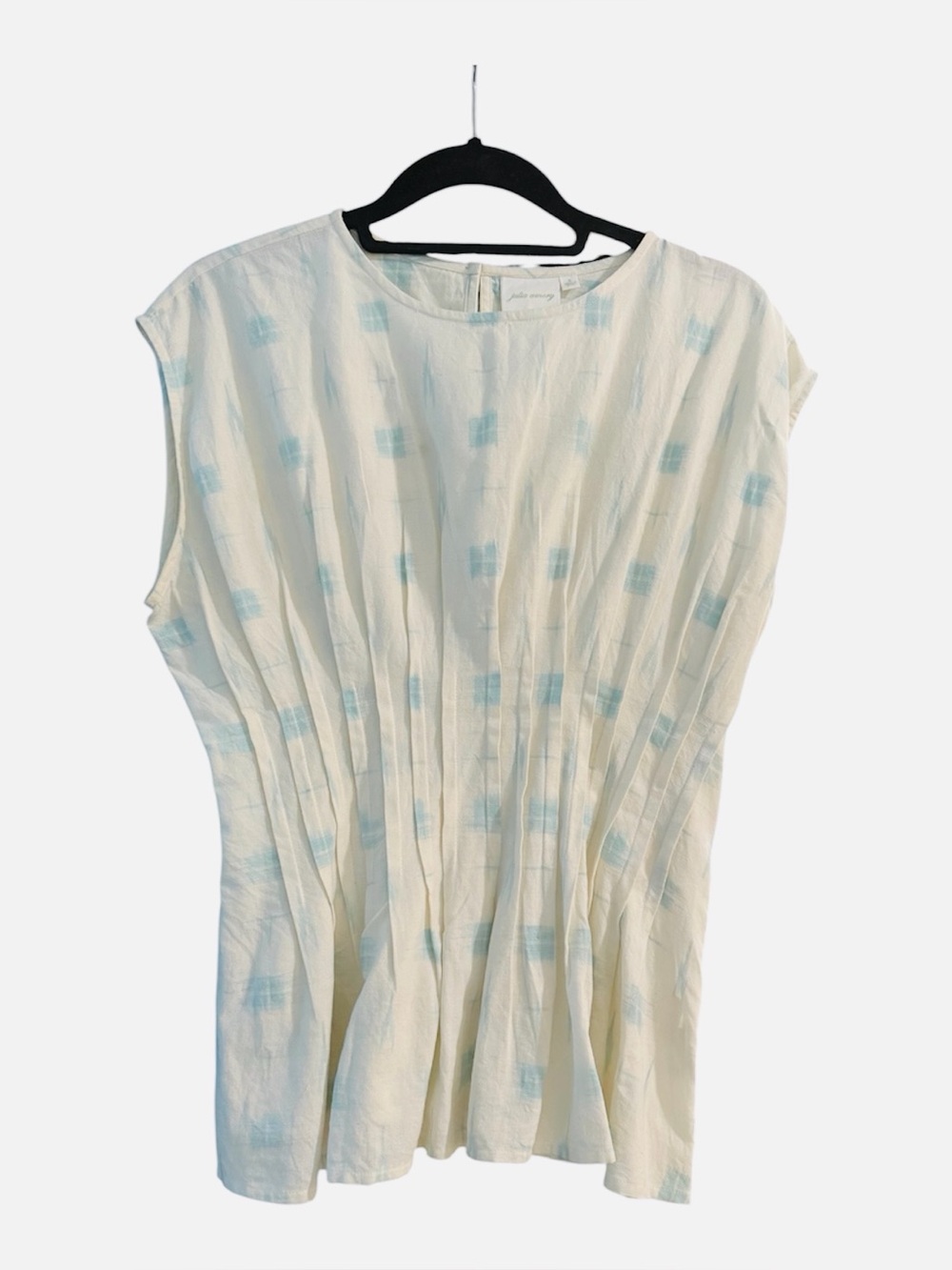 Julia Amory Ava Top in Ikat Blue, Size Small - Picture 2 of 6